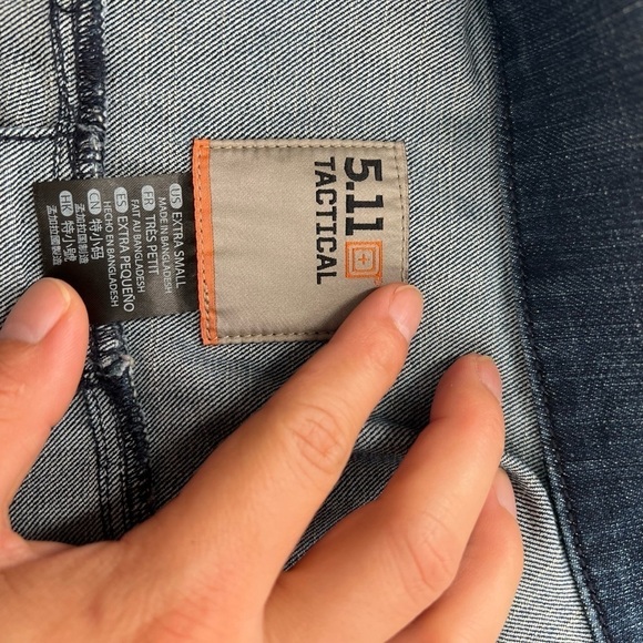 5.11 Tactical Denim Jacket Ladies Extra Small - Picture 10 of 13